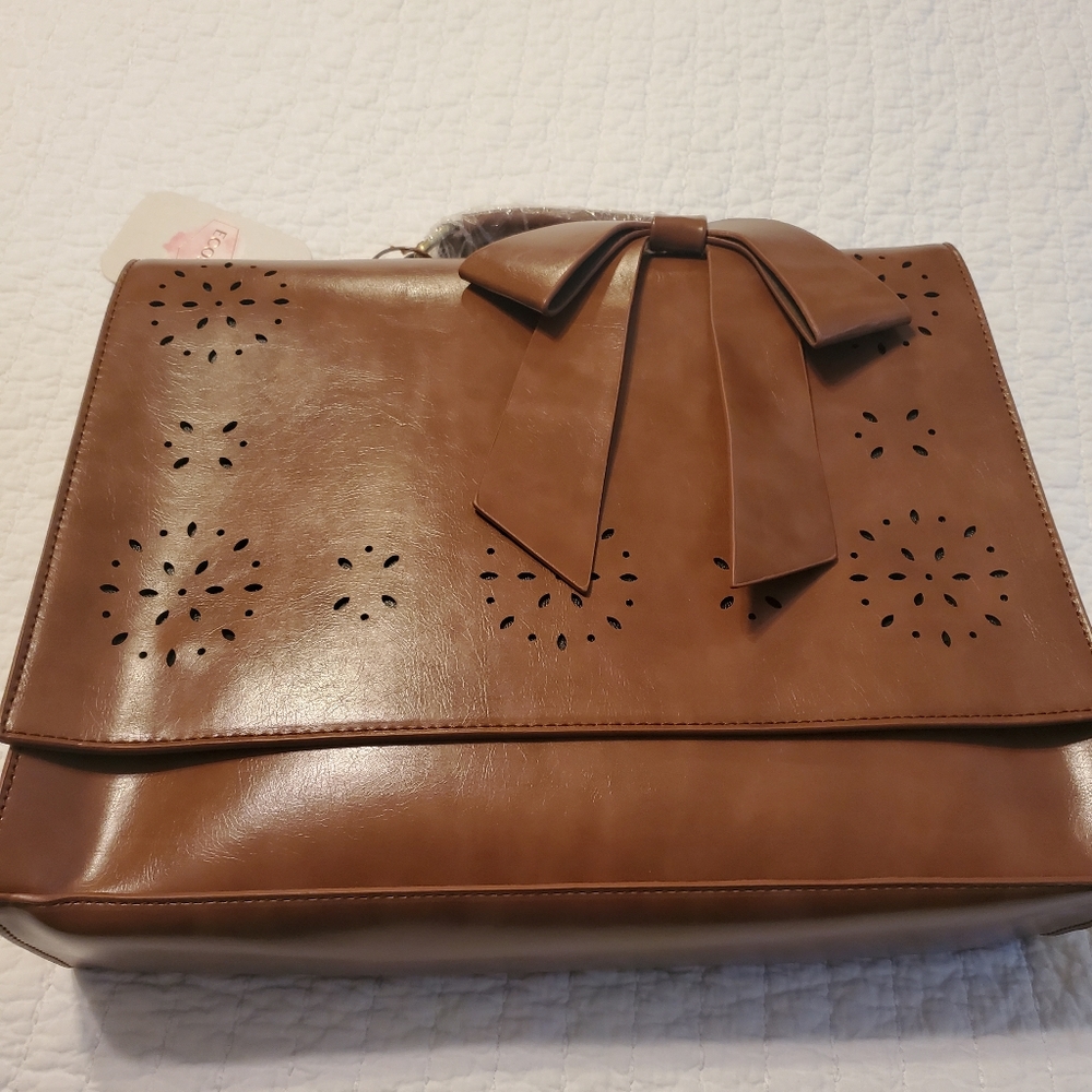 Cute Brown Briefcase shoulder bag